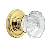 Baldwin Estate Pre-Configured 5080 Filmore Door Knob Set 030 Polished Brass