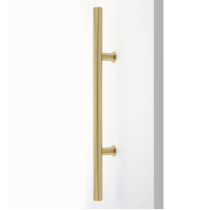 Emtek 86193 24" Round Long Door Pull Satin Brass (US4)