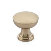 Emtek 86467, 86468 Transitional Heritage Overland Cabinet Knob Satin Brass