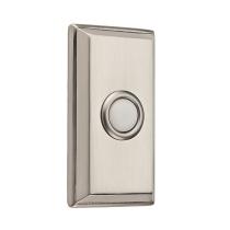 Baldwin 4860 Rectangular Bell Button Satin Nickel (150)