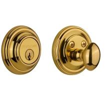 Nostalgic Warehouse CLASGL Classic Single Cylinder Deadbolt