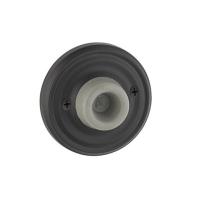 Emtek Brass Wall Door Bumper with Regular Rosette Oil Rubbed Bronze (US10B)