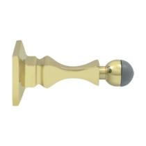 Deltana BDH35 Heavy Duty Solid Brass Baseboard Door Bumper Polished Brass
