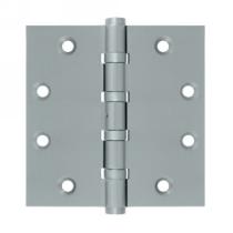 Deltana 4 1/2" x 4 1/2" Square Corner Ball Bearing Brass Hinges NRP DSB45NB 
