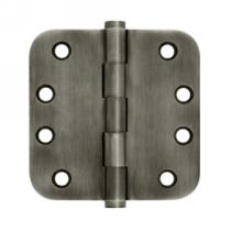 Deltana 4" x 4" Radius Corner (5/8") Solid Brass Hinges DSB4R5