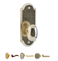 Rocky Mountain EB75 Arched Escutcheon with small potato knob