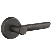 Emtek Aurora Door Lever with #2 Rose Medium Bronze Patina (MB)