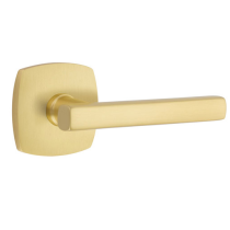 Emtek Urban Modern Freestone Lever Set with Urban Modern Rose