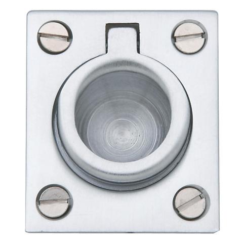 Baldwin 0392 Flush Ring Pull in Satin Chrome (264)