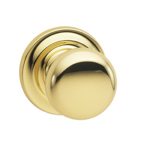 Omnia 458TD-3 Colonial Door Knob Set with Traditional Rose