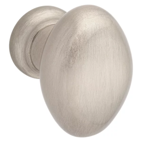 Baldwin Oval Cabinet Knob (4910, 4913) Satin Nickel