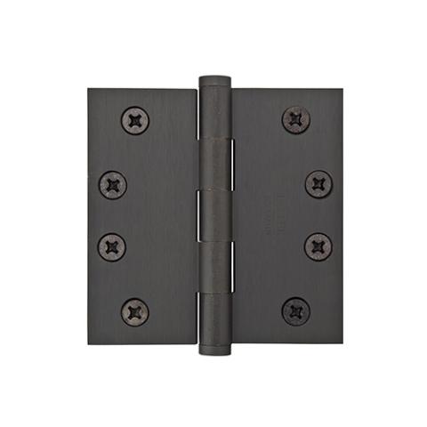 Emtek 4" x 4" Solid Brass Square Corner Residential Duty Hinges 96114
