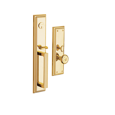 Baldwin Estate 6542 Tremont Mortise Handleset in Lifetime Polished Brass (003)