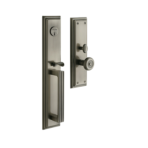 Baldwin Estate 6542 Tremont Mortise Handleset in Antique Nickel (151)