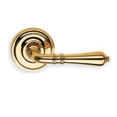 Omnia 752 Lever Latchset Polished Brass (US3)