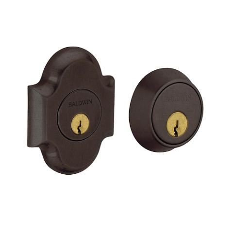 Baldwin 8253 Double Cylinder 412 Distressed Venetian Bronze
