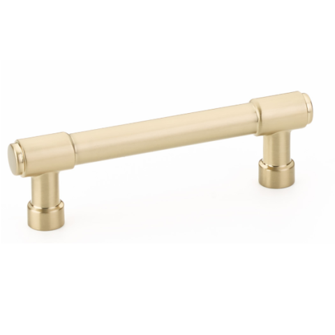 Emtek 86686 Industrial Modern Jasper Cabinet Pull Satin Brass (US4)