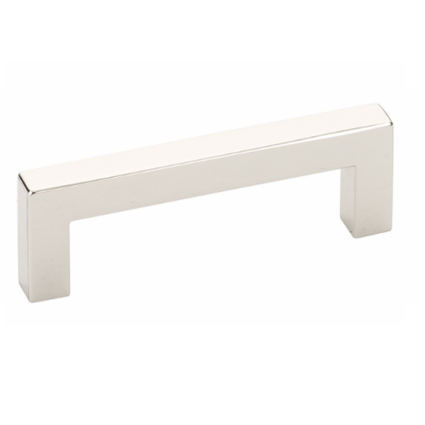 Emtek 86709 Modern Rectangular Warwick Cabinet Pull Polished Nickel (US14)