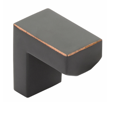 Emtek 86713 Modern Rectangular Keaton Cabinet Knob Oil Rubbed Bronze (US10B)