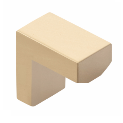 Emtek 86713 Modern Rectangular Keaton Cabinet Knob Satin Brass (US4)