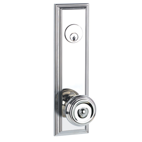 Emtek 8821,8822,8820 Wilshire 10" Keyed Style Sideplate (5-1/2" C-C Bore)