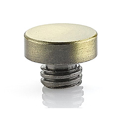Emtek 97325 Button Tip for 4.5" or 5" Solid Brass Heavy Duty or Ball Bearing Hinges French Antique