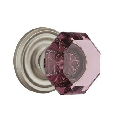 Emtek Old Town Violet Door knob with Regular Rose Pewter (US15A)