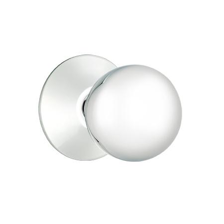 Emtek Orb Knob Door Set with Modern Rose Polished Chrome (US26)
