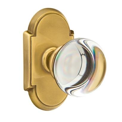 Emtek Providence Crystal Door Knob Set with #8 Rose
