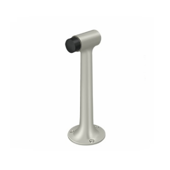 Deltana DSF800 Floor Mount 8" Heavy Duty Solid Brass Door Bumper Brushed Nickel