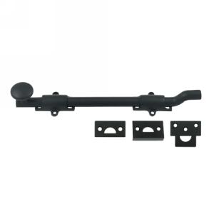 Deltana FPG10 10" Solid Brass Offset Surface Bolt in Paint Black (US19)