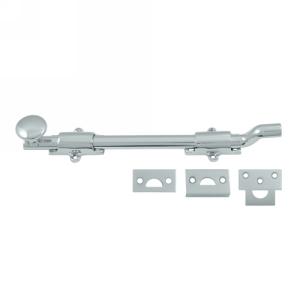 Deltana FPG10 10" Solid Brass Offset Surface Bolt in Polished Chome (US26)