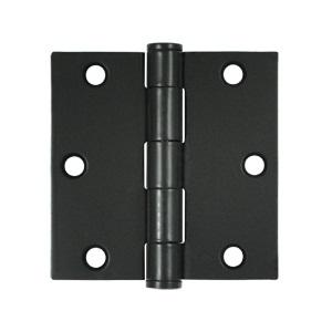 Deltana 3 1/2" x 3 1/2" Square Corner Heavy Duty Steel Hinges S35HD