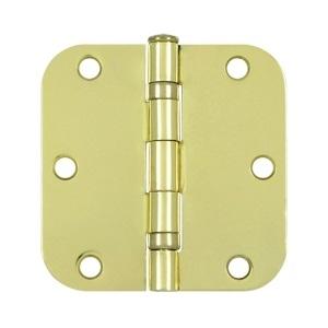 Deltana 3 1/2" x 3 1/2" Radius Corner Ball Bearing Residential Steel Hinges