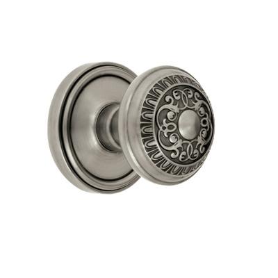 Grandeur Windsor Knob with Georgetown Rose Antique Pewter