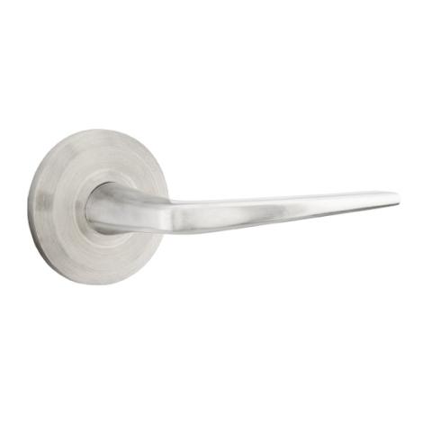 Emtek Stainless Steel Athena Door Lever with Beveled Rose Stainless Steel (SS)
