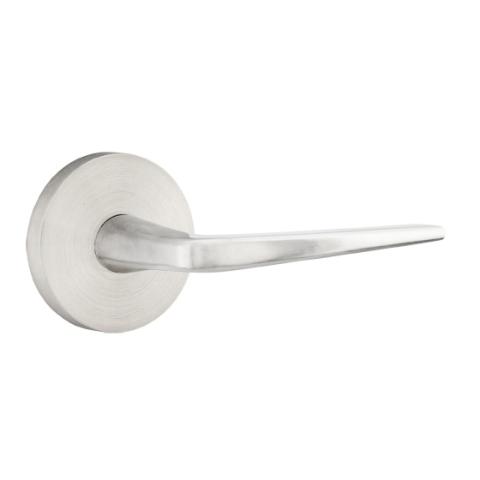 Emtek Stainless Steel Athena Door Lever with Disk Rose Stainless Steel (SS)
