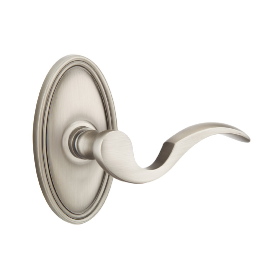 Emtek Cortina Door lever Oval Rose Antique Pewter (US15A)