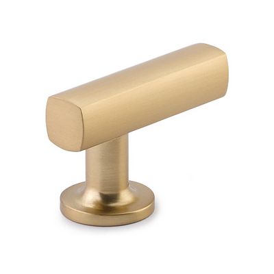 Emtek 86452 Urban Modern Freestone Finger Pull - satin brass