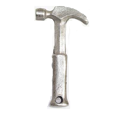 Emenee MK1078 Hammer Cabinet Knob in Antique Matte Silver (AMS)